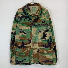 【古着】U.S.Air Force 迷彩柄 ウッドランドカモ ミリタリージャケット