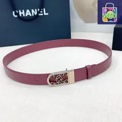 【今日特価】Chanel ダブルフェイスレザーベルト