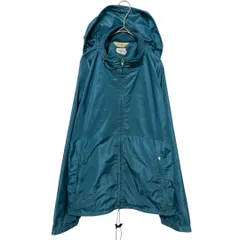 【L.L.Bean】 80〜90's 三角タグ フード収納 裏地メッシュ ナイロンジャケット 無地 S-888