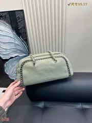 CHANEL ヴィンテージ ボウリングバッグ - デニム 35×17cm [本日特価|新品未使用品]-MM輸入