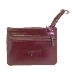 【人気商品】Thayakii 小銭入れ スマートキーケース対応 本革 ジッパー付きキーケース カードケース 2種類のサイズ 男女兼用 (L ダークブラウン)