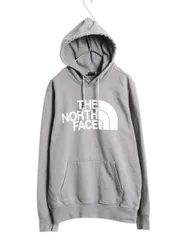 【お得なクーポン配布中!】 ノースフェイス プリント スウェット フード パーカー メンズ M / 裏起毛 プルオーバー トレーナー アウトドア グレー ゆったり シンプル