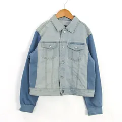 コムサイズム デニムジャケット アウター ストレッチ キッズ 男の子用 130Aサイズ 水色 COMME CA ISM 【中古】