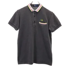 フレッドペリー 日本製 半袖 ポロシャツ S グレー FRED PERRY メンズ 【中古】  【230816】 メール便可