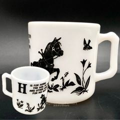 MZ669) Hazel-Atlas Child Mag “H” 1点 現状品