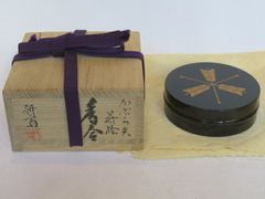 最終お値下げ 茶道具 平安象彦造 黒柿七宝透かし香合 - メルカリ