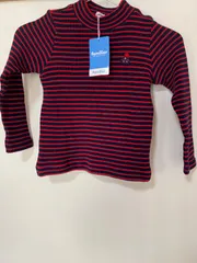 ファミリア　familiar 110 綿100ハイネックTシャツ　新品未使用タグ付き