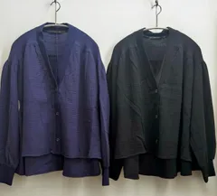 ダブルガーゼ 裾フレアカーディガン