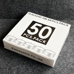 ティーライトティン　50個入　カメヤマ キャンドル