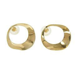 デザインピアス K10YG 10金 イエローゴールド スタッドピアス アクセサリー
