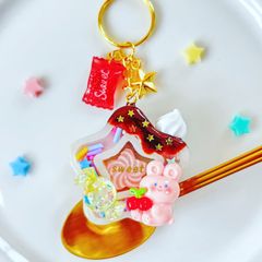 プリン風キーホルダー♡バレンタインデー･プレゼントにも♡