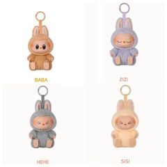 LABUBU THE MONSTERS Have a seat 第二世代 ぬいぐるみ ストラップ ガチャガチャ プラモデル フィギュア 1ピース入り ZIZI BABA HEHE SISI