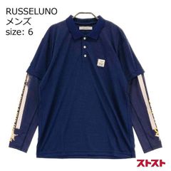 ⭐️ Russeluno ラッセルノ モックネック シャツ ペイズリー ゴルフ L