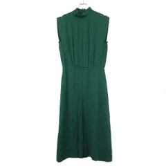 【a1991】エスカーダ ロング プリーツ ワンピース 34 薄手 グリーン系 a1991】エスカーダ ロング プリーツ ワンピース 34 薄手 グリーン系