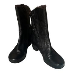 Z1547 Gabor ガボール ブーツ ファー ブラック レディース 4サイズ