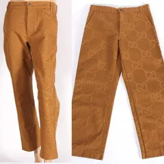 GUCCI テーパード パンツ チノパン 44 ブラウン グッチ GUCCI テーパード パンツ チノパン 44 ブラウン グッチ 楽天市場