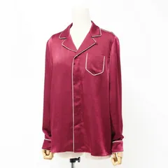 RED VALENTINO - ■2020年製■RED VALENTINO レッド ヴァレンチノ 長袖 シャツ サイズ40 サテンシャツ パジャマシャツ ボルドー イタリア製 ブランド古着【中古】20240403/GP6113 □2020年製□RED VALENTINO レッド ヴァレンチノ 長袖 シャツ