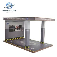 ラジコン　ケース　ディスプレイ　リアルガレージセット　1/10スケール　ワールド　トーイズ