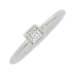 TIFFANY＆Co. ティファニー ビゼット・ダイヤモンドリング・指輪/Pt950-2.8g/6号/#46/プラチナ/プレゼント/記念日/婚約指輪【♀】【N】【レディース】★■555672【中古】