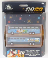 【中古】ミニカー 2023 ディズニーバスセット(2台セット) ディズニーストア限定