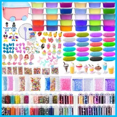 DIY 水晶粘土 セット おもちゃ 手作りツール キット 金魚鉢ビーズ 果物切片