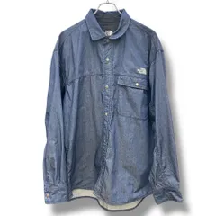 The North Face デニムシャツ インディゴ M NR72130 THE NORTH FACE L/S NYLON DENIM NUPTSE SHIRT インディゴデニム