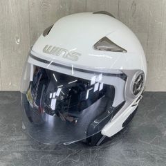 ジェットヘルメット crown CR-I WINS DOT Lサイズ 【中古】ホワイト バイク用品/92457