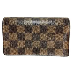 ルイヴィトン　Louis Vuitton　ダミエ　ポルトフォイユ　トレゾール　N61736　2つ折り財布　ユニセックス