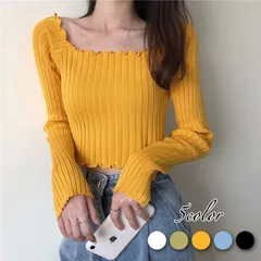 サマーニット ニットソー レディース トップス カットソー ロンT ロング袖 ショート丈 肩出し ヘソ出し 春 夏 秋 カラー バリエーション 豊富 大人 可愛い 選べる