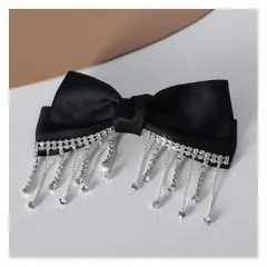 リボン バレッタ  髪飾り 韓国 ヘアアクセサリー おしゃれ 大人 発表会 トレンド ドレス ワンピース ブライダル 花 赤黒 結婚式 クリスマス ボブ パール ショート 子供用 お呼ばれ キラキラ バレッタ ベロア  シルバー セット 大人向け シンプル