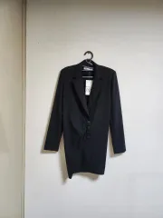 ZARA(ザラ) 黒 ロング ブレザー S 新品