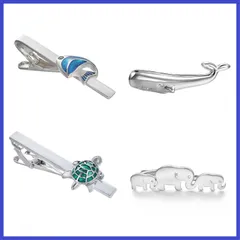 おしゃれ ユニーク 真鍮 4本セット タイピン ネクタイピン おもしろ 父の日 Yoursfs