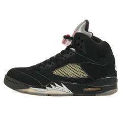 美品 NIKE ナイキ サイズ:26.0cm AIR JORDAN 5 RETRO OG BLACK METALLIC 2016年製 / 845035-003 エアジョーダン5 レトロ  ブラック メタリックシルバー 黒 US8 ハイカット スニーカーのサムネイル