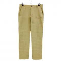 ★SALE価格★プーマ パンツ ベージュ 格子チェック織生地 メンズ L ゴルフウェア PUMA