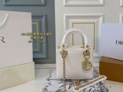 【今日特価】DIOR Lady Dior 満ストーンボタンのハンドバッグ！送料無料で今の在庫はお得な価格です！-WT0輸入
