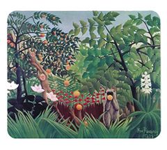 【特価商品】エキゾチックな風景 』 アンリ・ルソー『 のマウスパッド：フォトパッド（ 世界の名画シリーズ ）