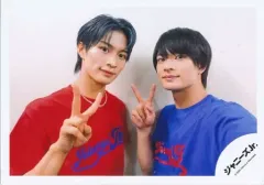 【中古】生写真(ジャニーズ) 美 少年/那須雄登・浮所飛貴/横型・バストアップ/「ALL Johnnys’ Jr. 2023 わっしょいCAMP! in Dome」セルフィー/公式生写真