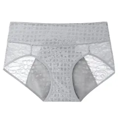 サニタリーショーツ 生理 レディース 防水シート パワーメッシュ 花柄 昼夜用 多い日 漏れにくい ロング 防水布 通気性 大きいサイズ M-4L 黒 紫 緑 rss-001