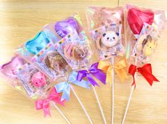 小さい子にも　プチバルーン付お菓子ブーケ♡5個　プチギフト　発表会　結婚式　卒業　卒園　ハロウィン　クリスマス　キャンディーブーケ　お菓子ブーケ　プレゼント　花束の代わりに　お配り用　色、形選べます　喜ばれる　映え　バルーンブーケ　お菓子ブーケ　可愛い　大人気