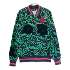 サイズ：1 PEARLY GATES パーリーゲイツ  裏起毛 スウェット ジップジャケット 総柄 ネイビー系 [240101467275] ゴルフウェア レディース ストスト