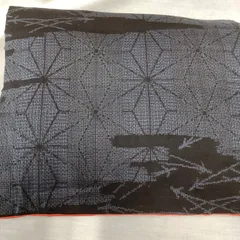 リメイク用　大島紬　着物　アンティーク　裏地赤色　C984