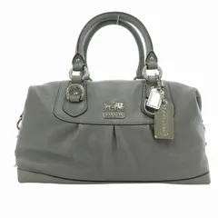 コーチ COACH ハンドバッグ ショルダー 2WAY マディソン レザー 手提げ 肩掛け グレー 12937 /FF