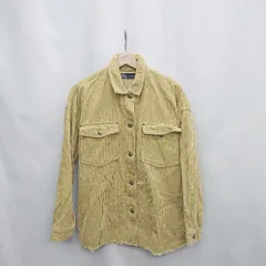 ◇ ⊇ ZARA ザラ コーデュロイ 長袖 ジャケット サイズM イエロー系 レディース E  【1503050028011】