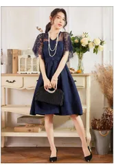 新品 未使用 大きいサイズ 13号 15号 花柄レースワンピース 結婚式 ドレス お呼ばれ 大きいサイズ