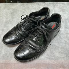 【PRADA プラダ】革靴 靴 ブラック メンズ 27cm