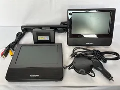 左右リアモニター&DVDプレイヤーキット ヘッドレストモニター DVDプレーヤー センターブラケットセット