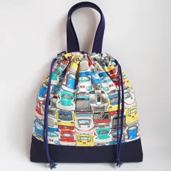 ハンドメイド リバーシブル 電車の顔 × 星 体操着入れ お着替え袋 巾着バッグ 体操着袋 体操服袋 着替え袋 体操服入れ 着替え入れ 体操服バック 体操服バッグ 体操着バッグ 体操着バック 入学 入園 スター 男の子 新幹線 鉄道 フェイス 乗り物