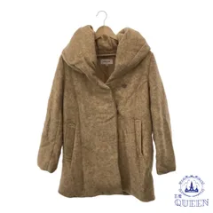 ☆美品☆ GLOBAL WORK グローバルワーク コート チェスターコート カジュアル ボタン ポケット ロング 長袖 ブラウン M 毛 イタリア製 901-4359 送料無料 古着