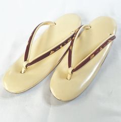 ✱昭和レトロ（Zori）★ウレタン草履 クリーム色