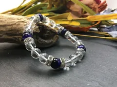 パワーストーン ブレスレット パープルタイガーアイ&水晶 （シルバー）レディース 女性  数珠ブレス 開運 プレゼント ギフト  [4]